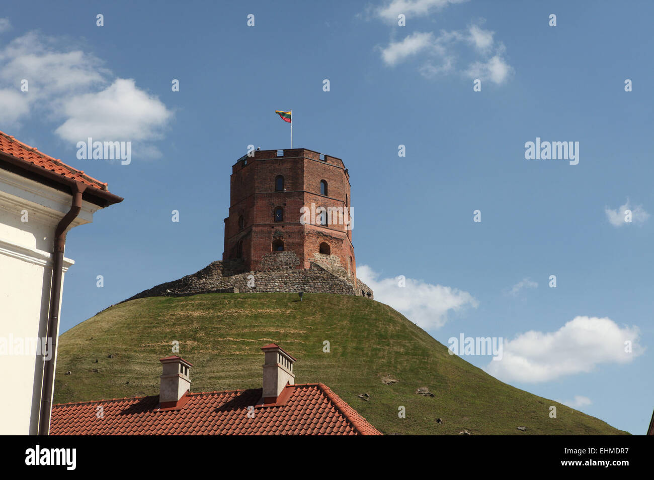 Torre de Gediminas en Vilnius, Lituania. Foto de stock