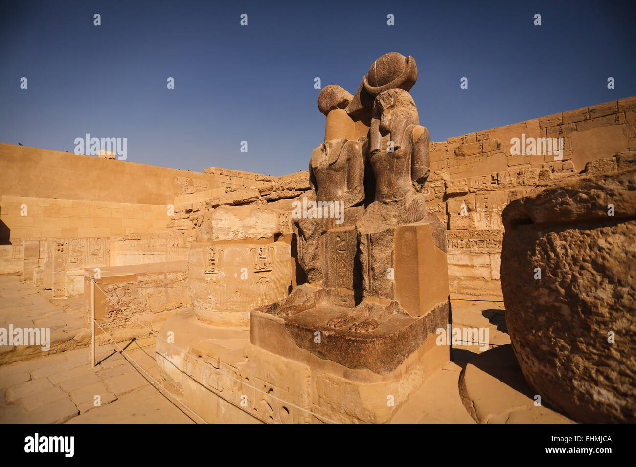 Templo Hapu ciudad, Luxor, Egipto. Foto de stock