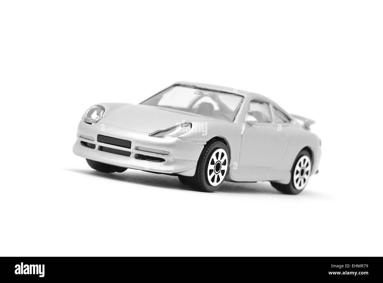 Modelo de coche deportivo en blanco Foto de stock