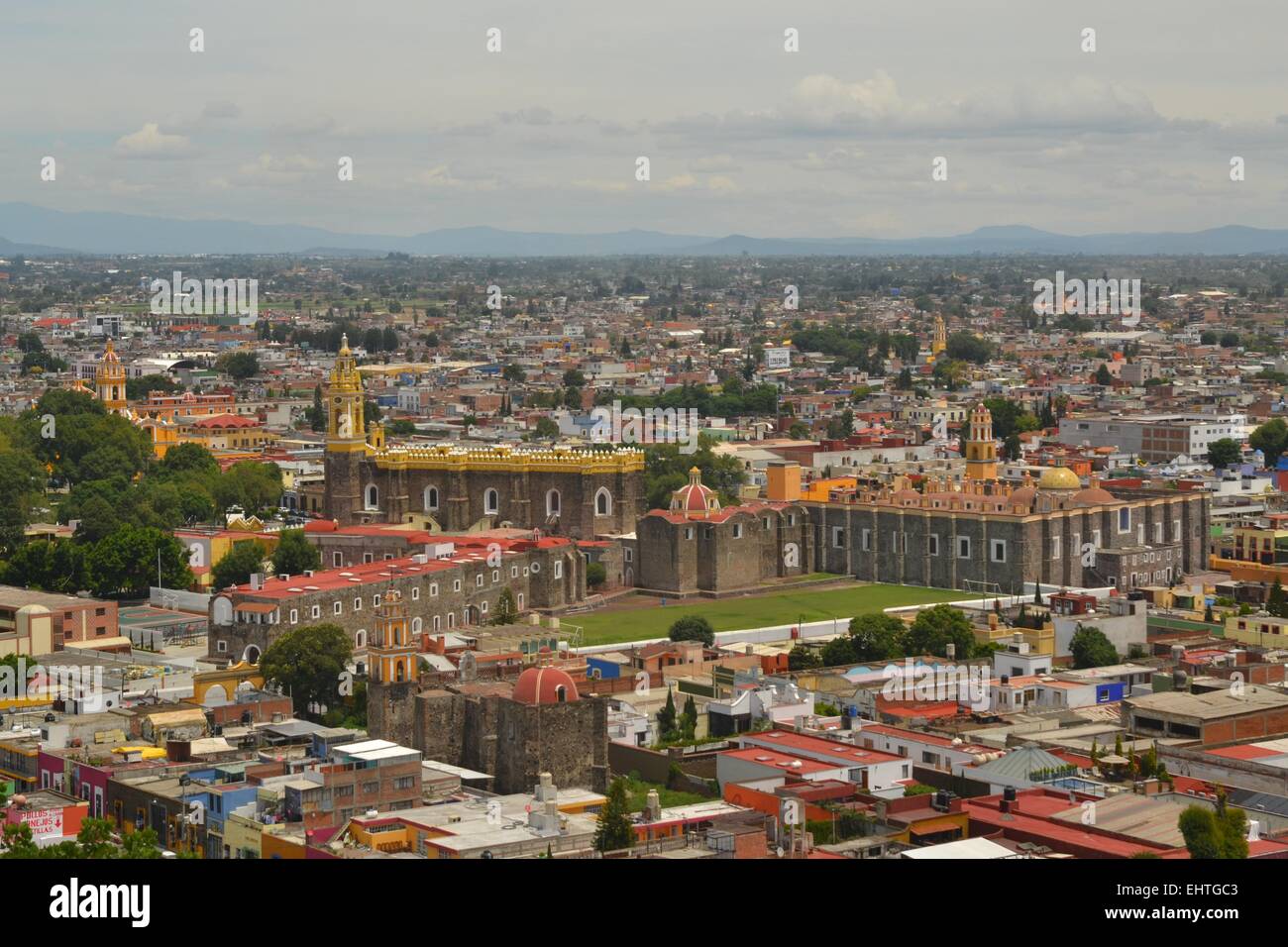 Convento de San Gabriel, Iglesia, Cholula, México Foto de stock