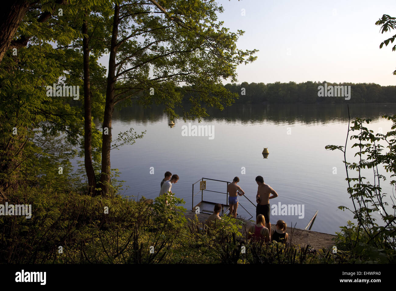 Zona de recreo seis lagos, Duisburg, Alemania. Foto de stock