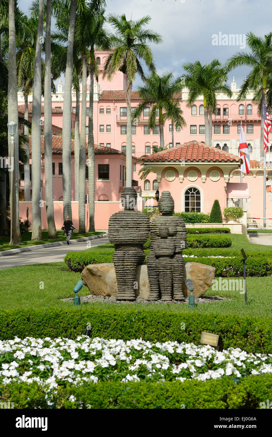 Estados Unidos, Florida, en el condado de Palm Beach, Boca Raton, Resort and Club, Foto de stock