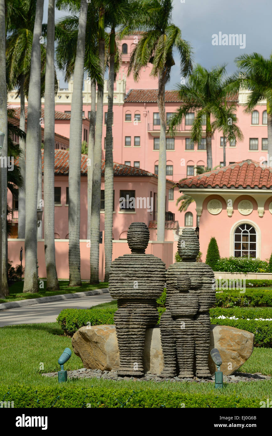 Estados Unidos, Florida, en el condado de Palm Beach, Boca Raton, Resort and Club, Foto de stock