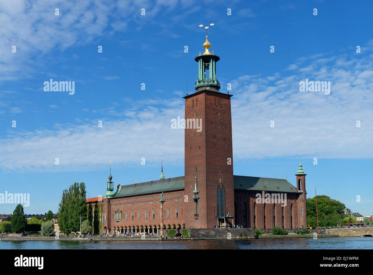 Ayuntamiento, Stadshuset Stadshus, Kungsholmen, Estocolmo, Suecia Foto de stock