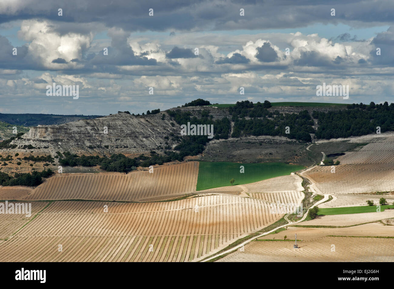 Peñafiel, España. Foto de stock