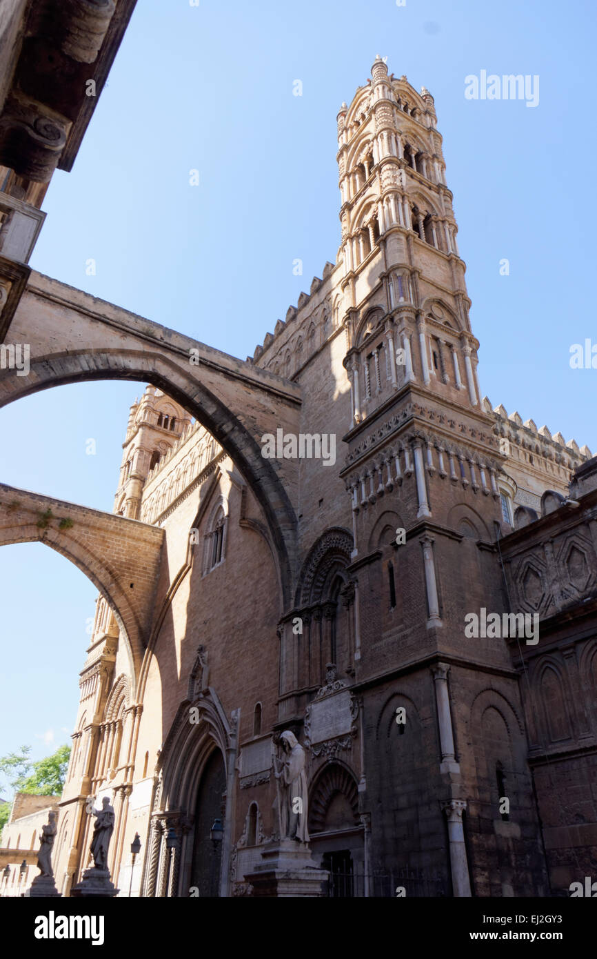 La Catedral de Palermo, Palermo, Sicilia. Foto de stock