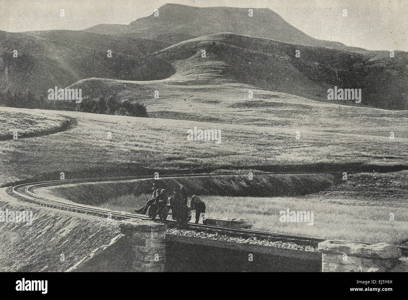 Majuba Hill, en la que la famosa victoria de los Boers fue adquirida, Feb 27, 1881 Foto de stock