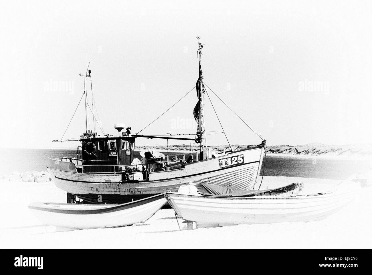 Barco pesquero danés Foto de stock
