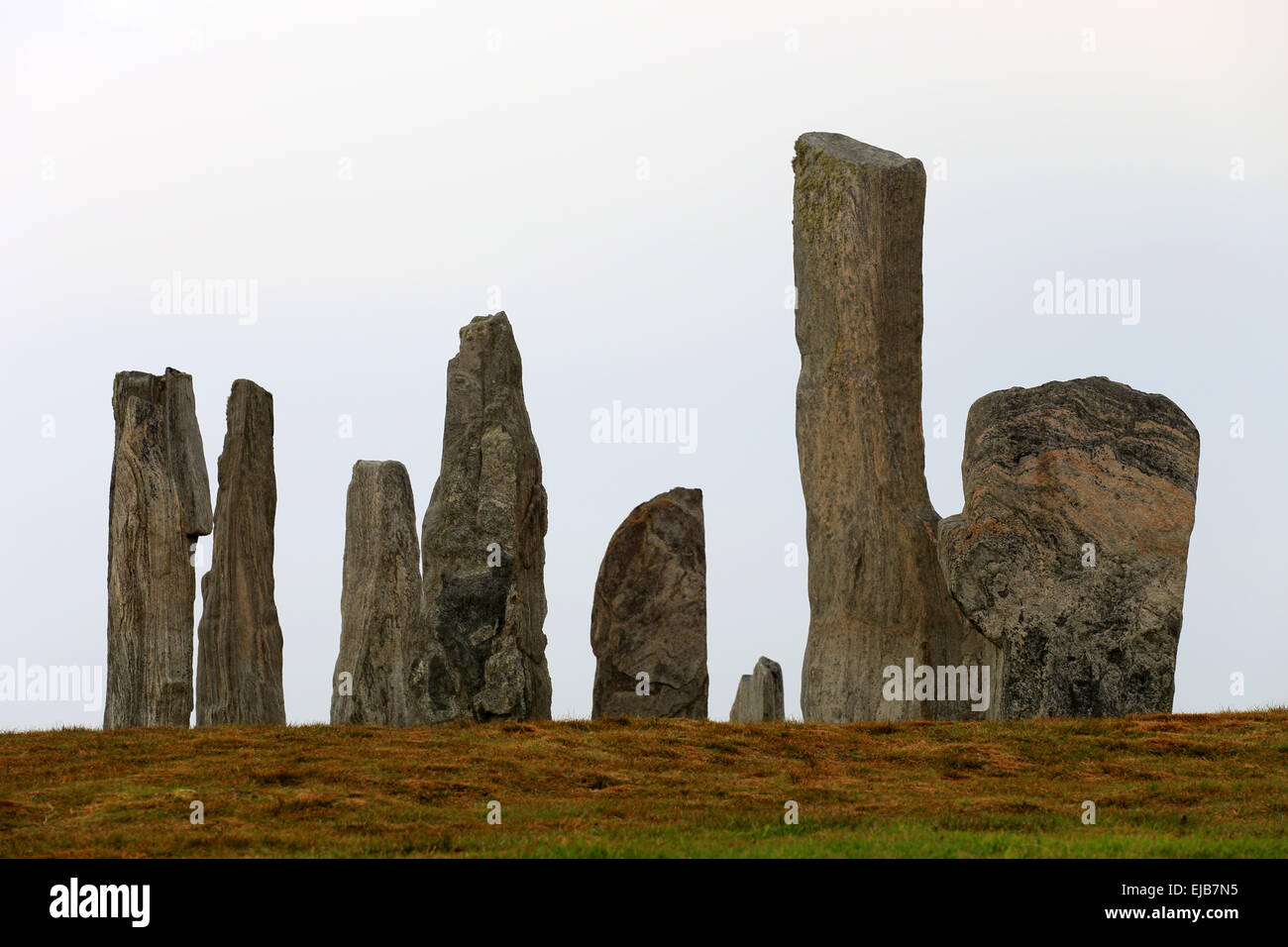 Calanais Standing Stones, Lewis, Escocia Foto de stock