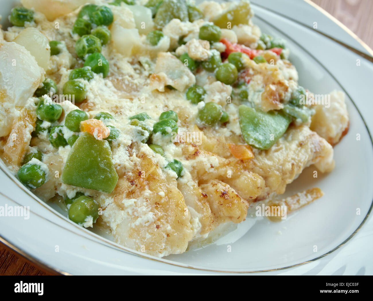 Fricasé de pescado blanco Foto de stock