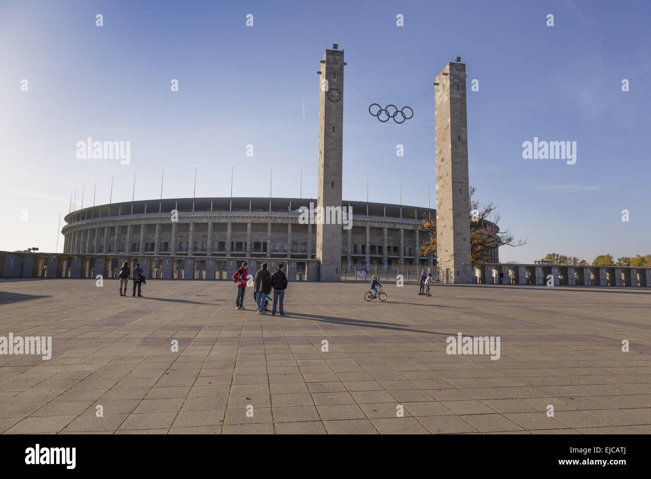 Y el estadio de campo Foto de stock