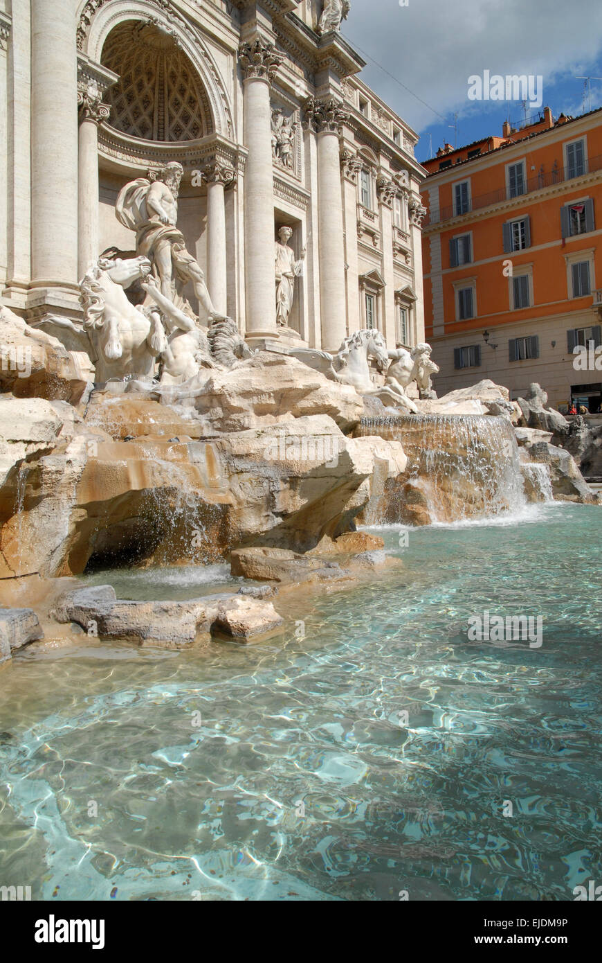 La Fontana di Trevi, Roma Foto de stock