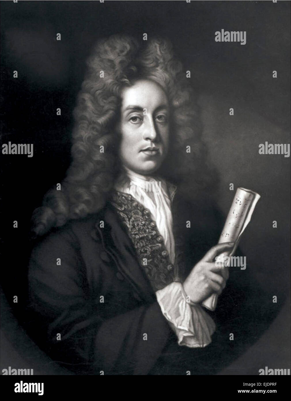 Henry Purcell, compositor inglés. Foto de stock