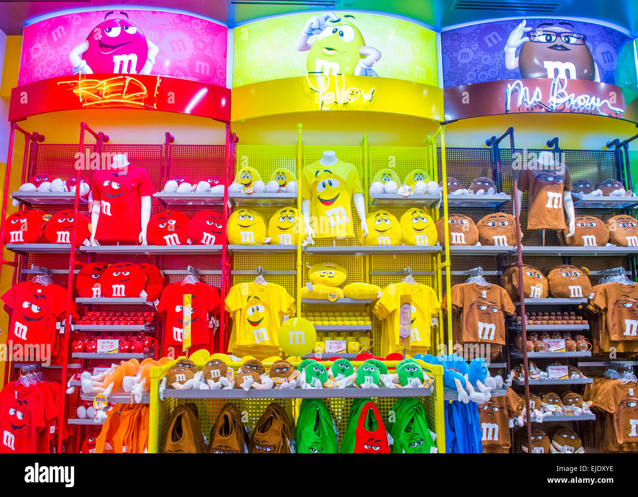 El M&M World store en el strip de Las Vegas Fotografía de stock - Alamy
