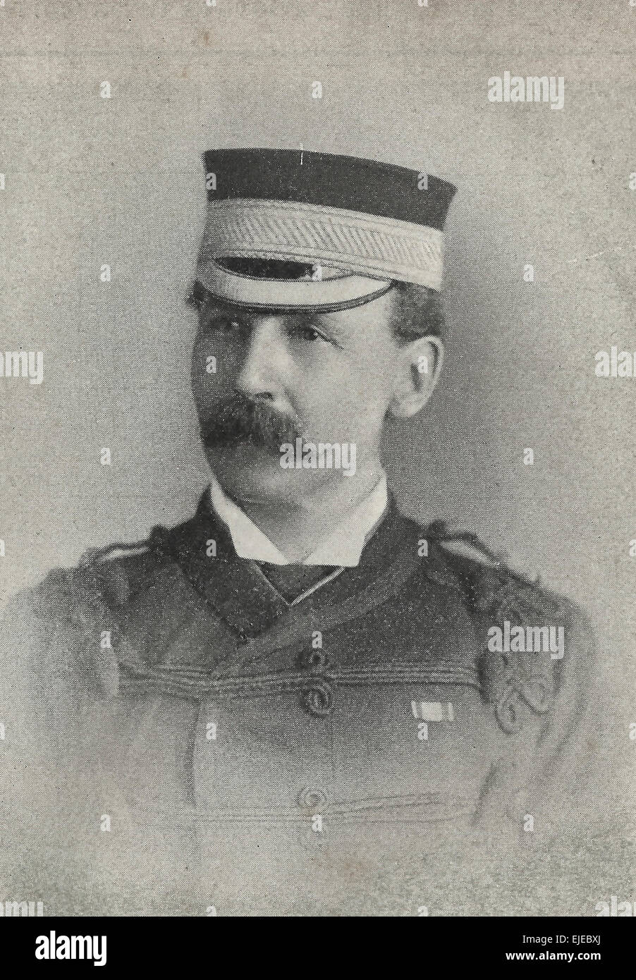 El Teniente Coronel Nutria, Comandante del primer contingente canadiense, la segunda guerra de los bóers, circa 1899 Foto de stock