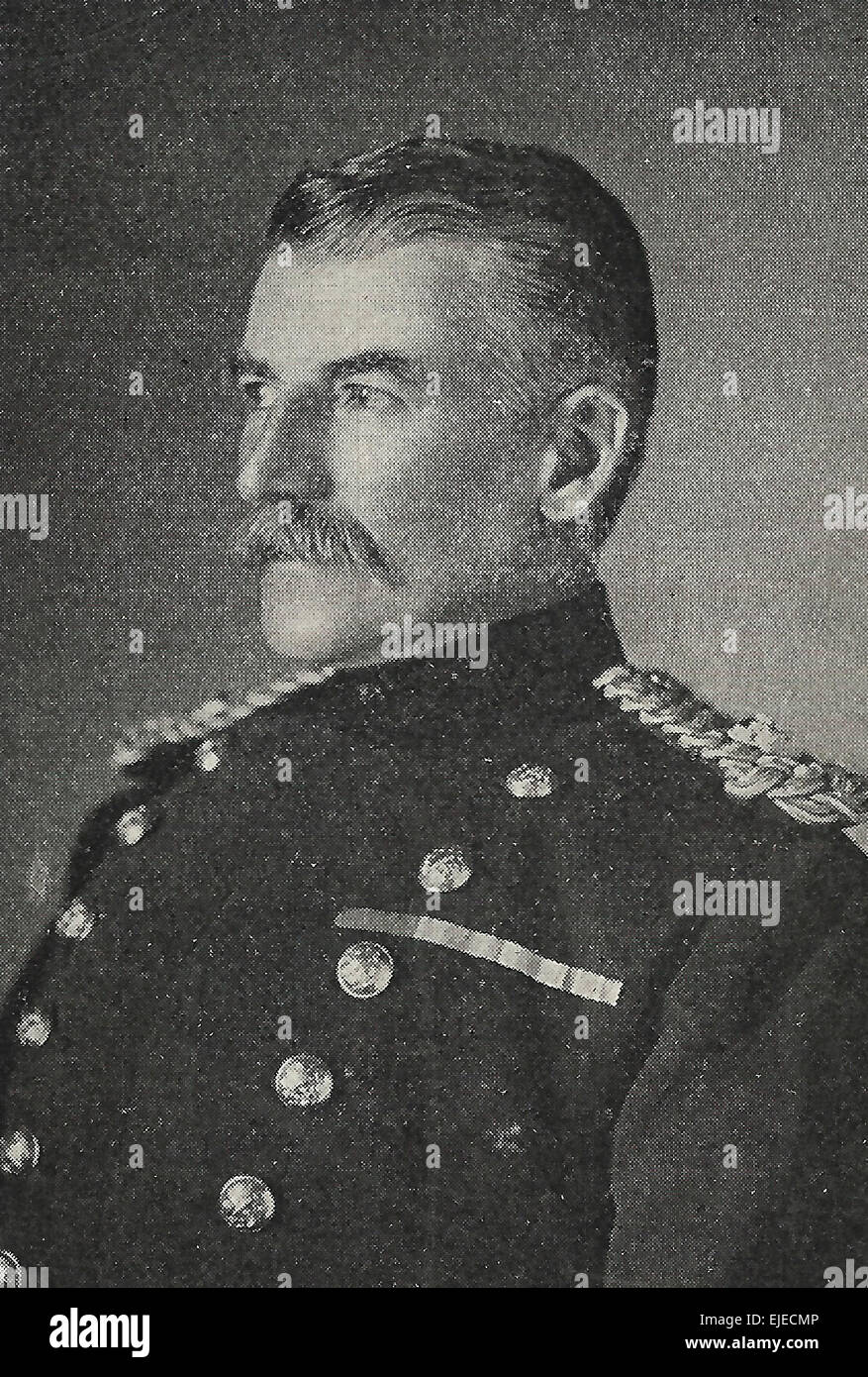 El Teniente General Sir F.W.E. George Forestier-Walker en la época de la Segunda Guerra de los Bóers Foto de stock