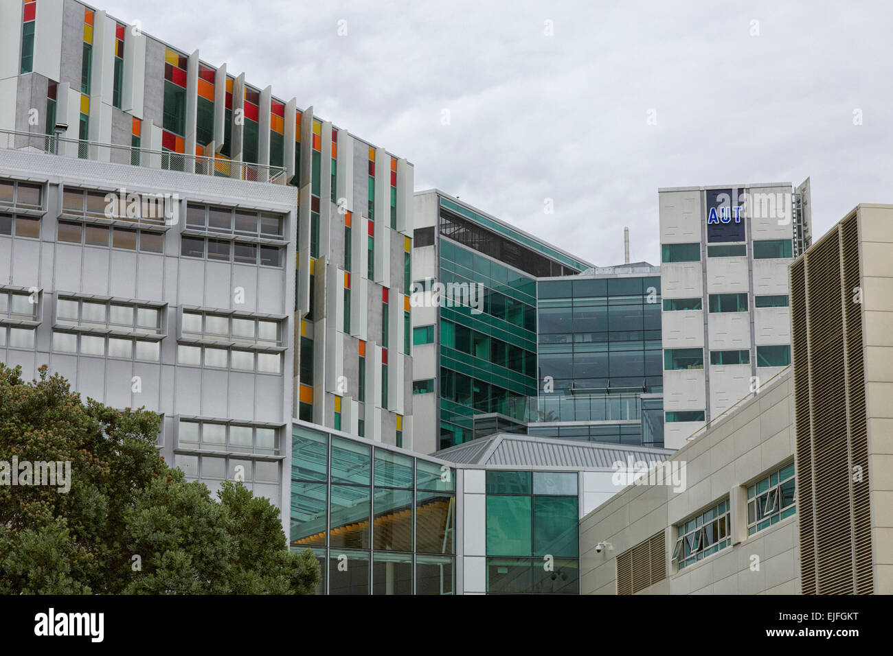 Universidad Tecnológica de Auckland, Auckland, Nueva Zelanda Foto de stock