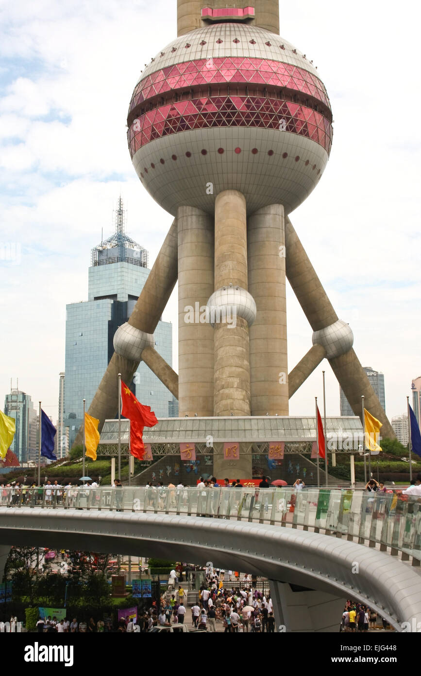 Perla del Oriente, la Torre de Televisión de Shanghai Fotografía de stock -  Alamy