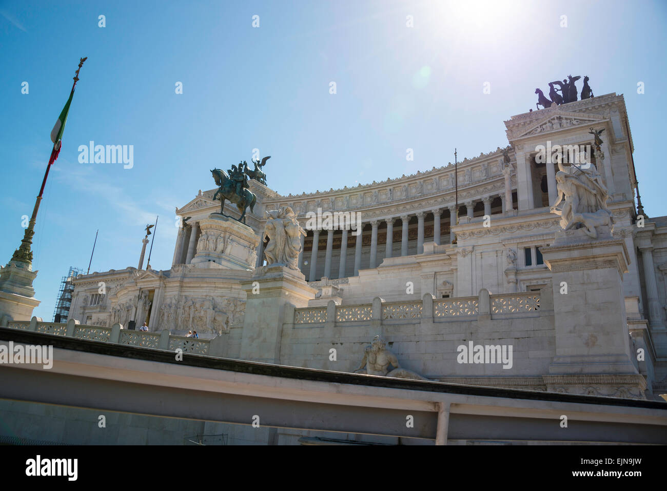 Victor Emmanuel II Monumento en Piazza Venezia Roma Foto de stock