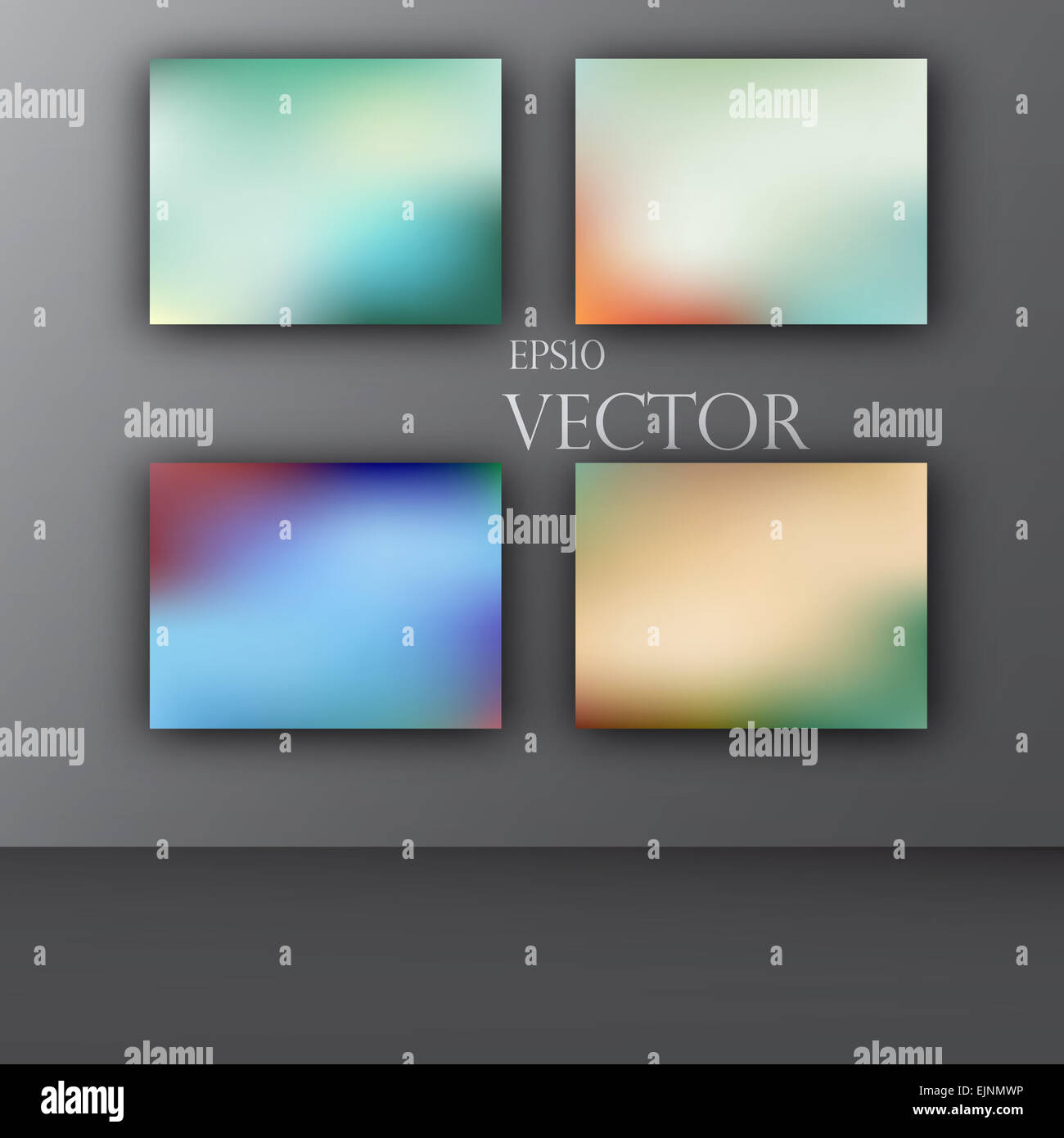 Resumen Antecedentes vector borrosa suave colorido de diseño Foto de stock