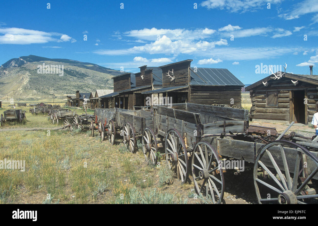 Trail Town (la preservación histórica), Cody, Wyoming, Estados Unidos. Foto de stock