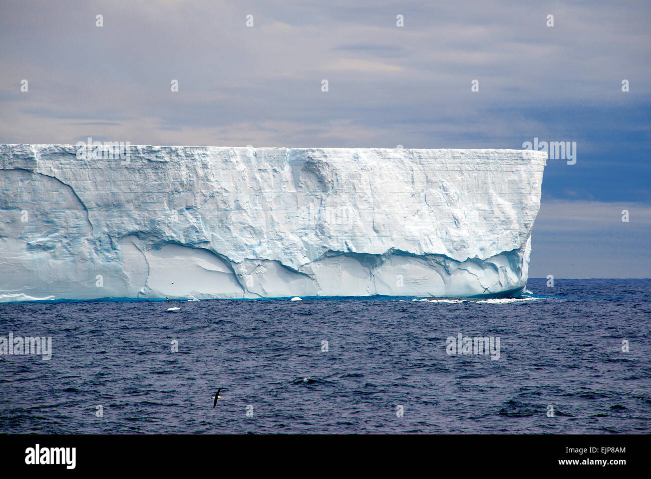 Enorme iceberg flotando el Océano Atlántico Sur Foto de stock