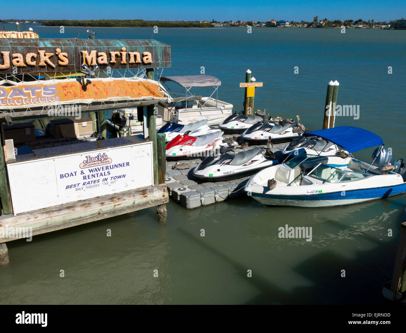 John's Pass Village, Madeira Beach, Florida Foto de stock