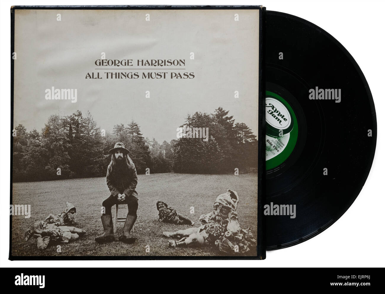 George Harrison album todas las cosas deben pasar Foto de stock