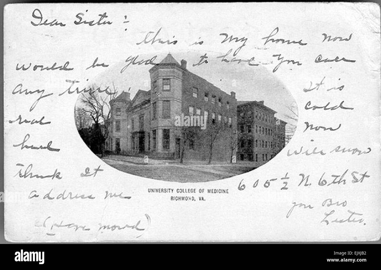 La Facultad de Medicina de la Universidad de Richmond, VA Fotografía de  stock - Alamy