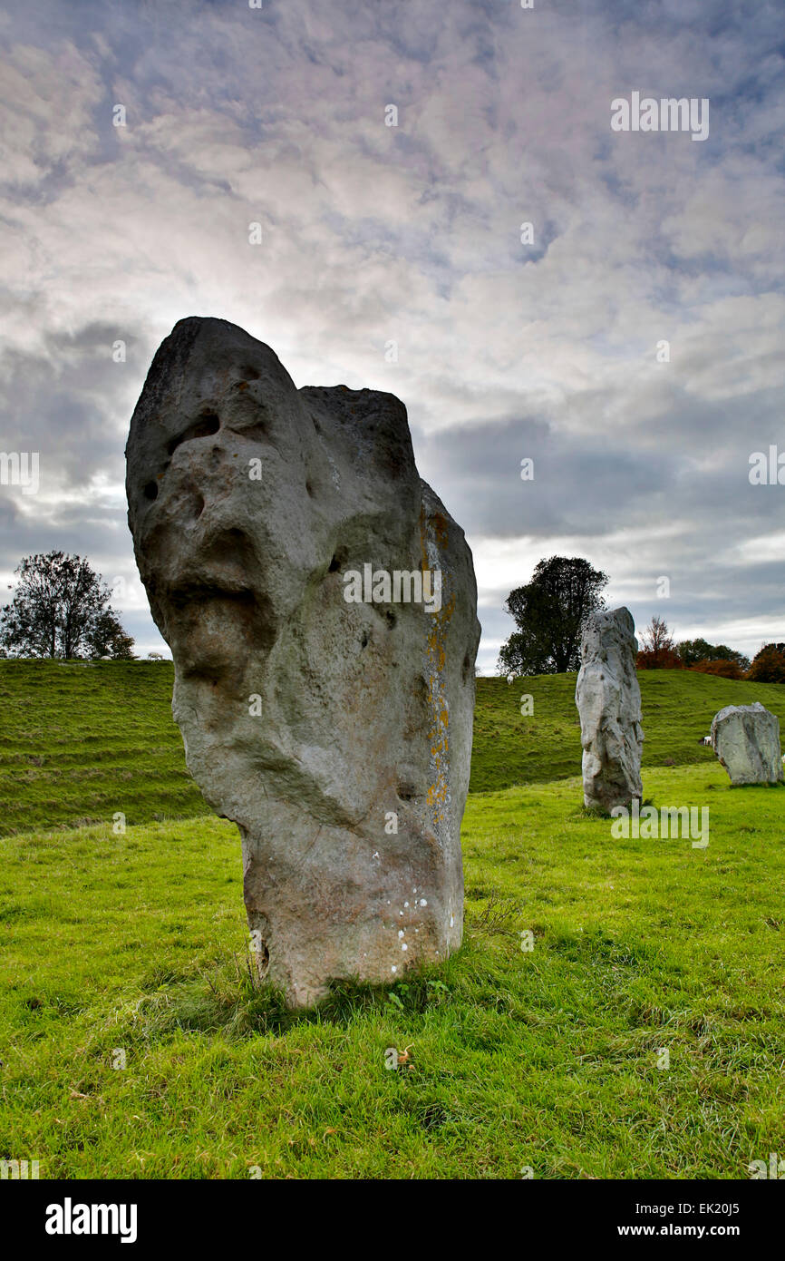 Círculo de piedra de Avebury Wiltshire, UK Foto de stock