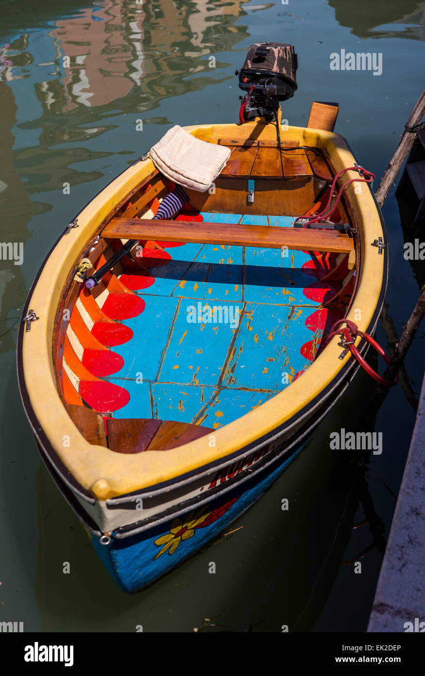 Burano, La Laguna de Venecia, Italia Foto de stock