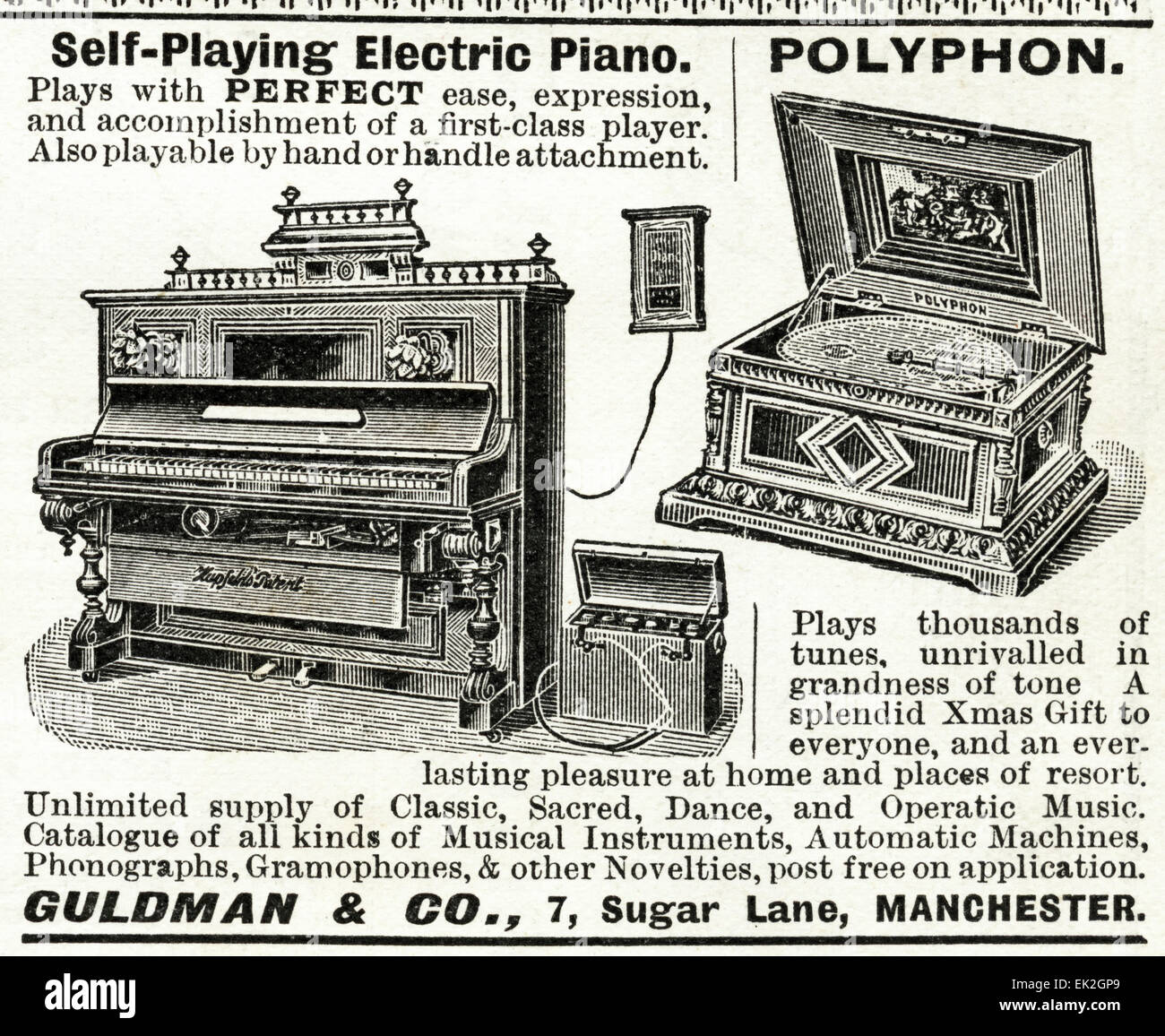 Advertisement for piano fotografías e imágenes de alta resolución - Alamy