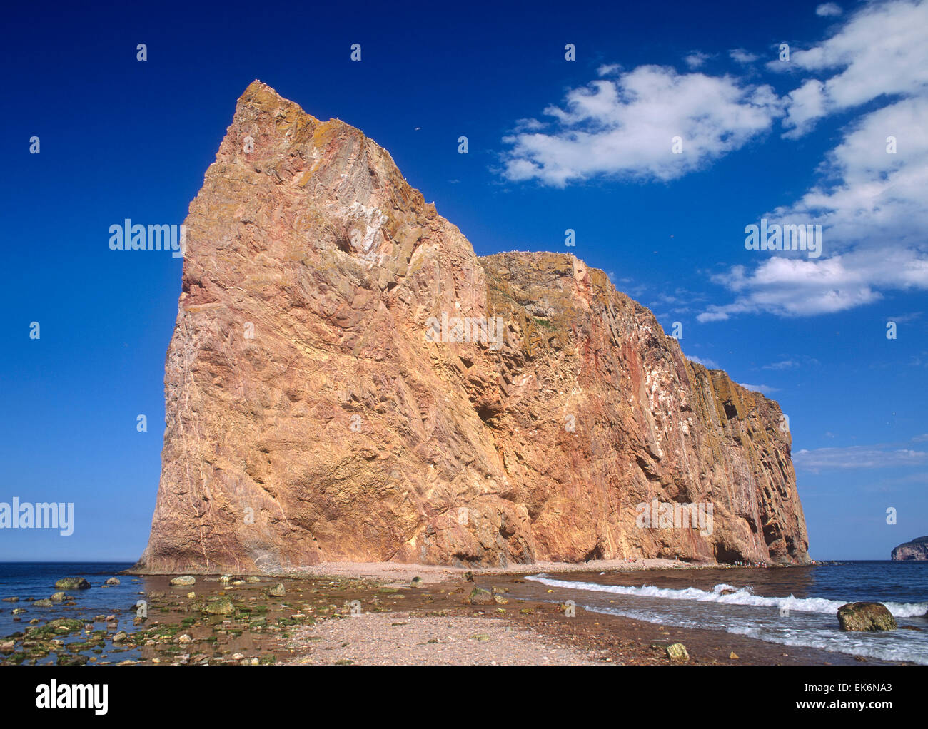 Perce Rock, Península Gaspe, Quebec, Canadá Foto de stock