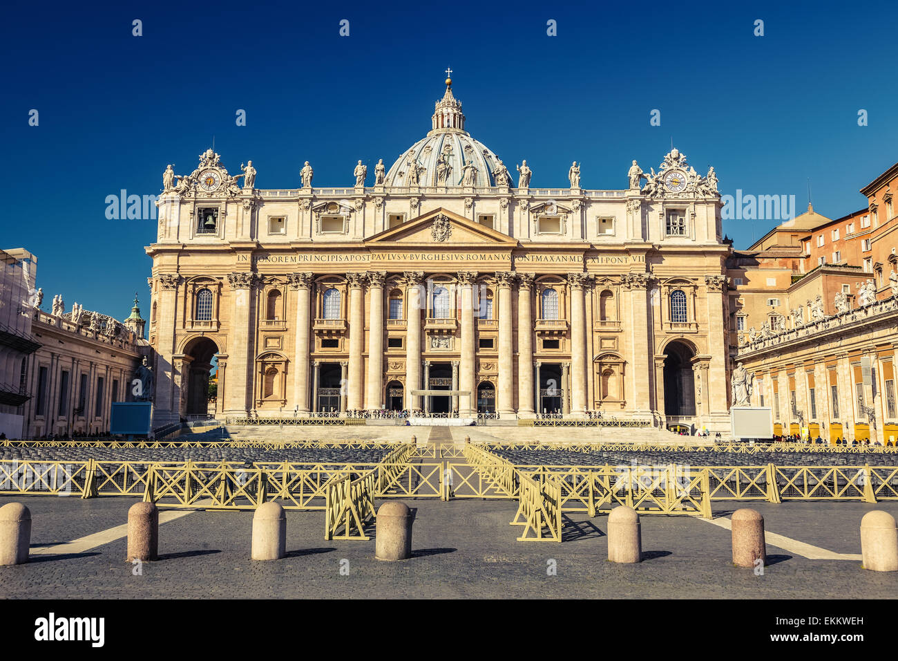 La catedral de San Pedro, en Roma Foto de stock