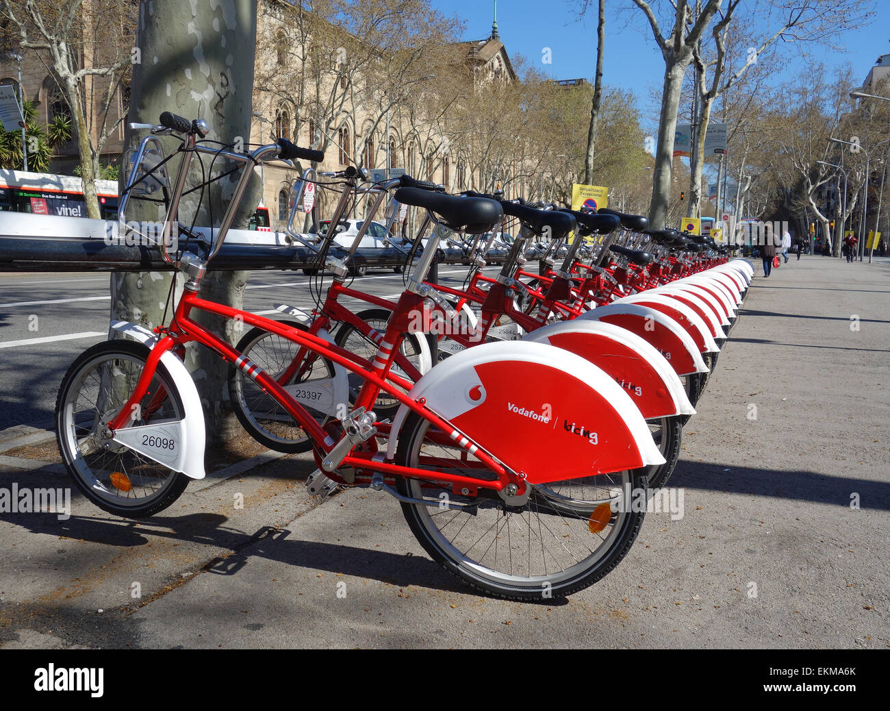 Fila De Red Bicing Bicicletas Para Alquilar En Plaza Universidad