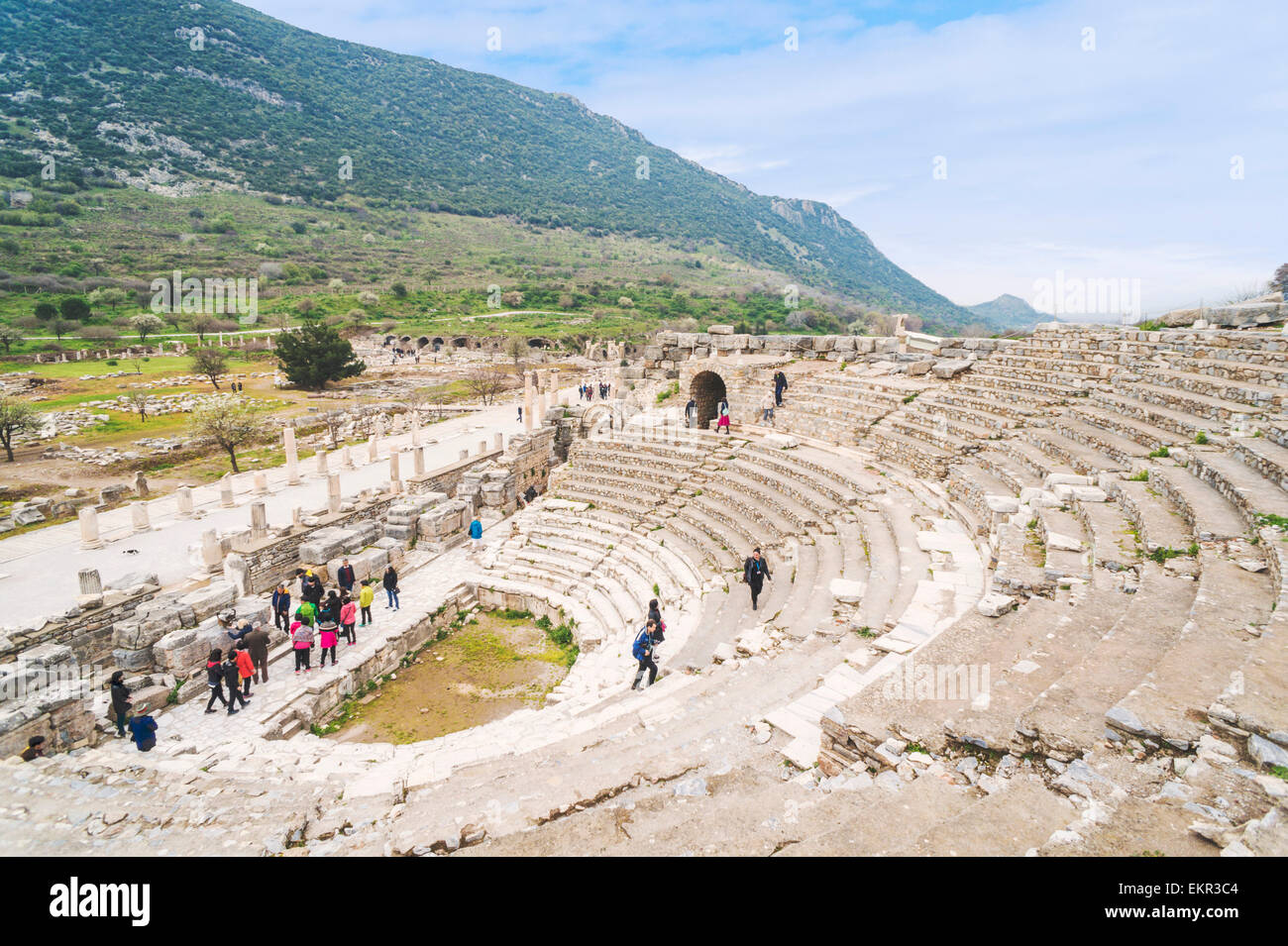 Odeon, en Éfeso, Selcuk, provincia de İzmir, la Región del Egeo, Turquía Foto de stock