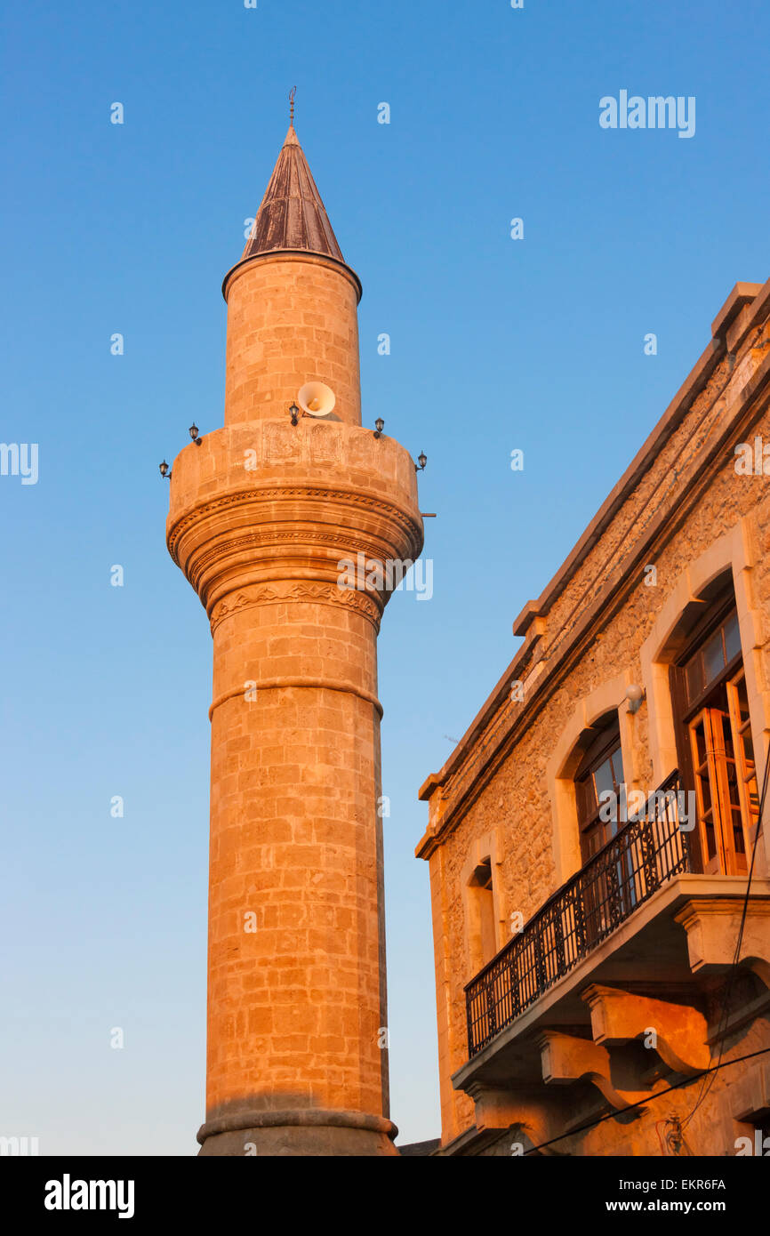 Aga Cafer Pasa Mezquita, Kyrenia, República turca del norte de Chipre Foto de stock