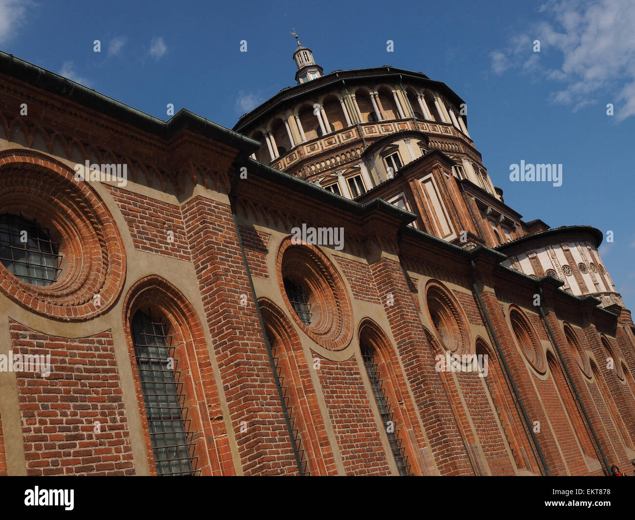 Iglesia de Santa Maria delle Grazie, Santa María de Gracia, sitio UNESCO, Milán, Lombardía, Italia, Europa Foto de stock