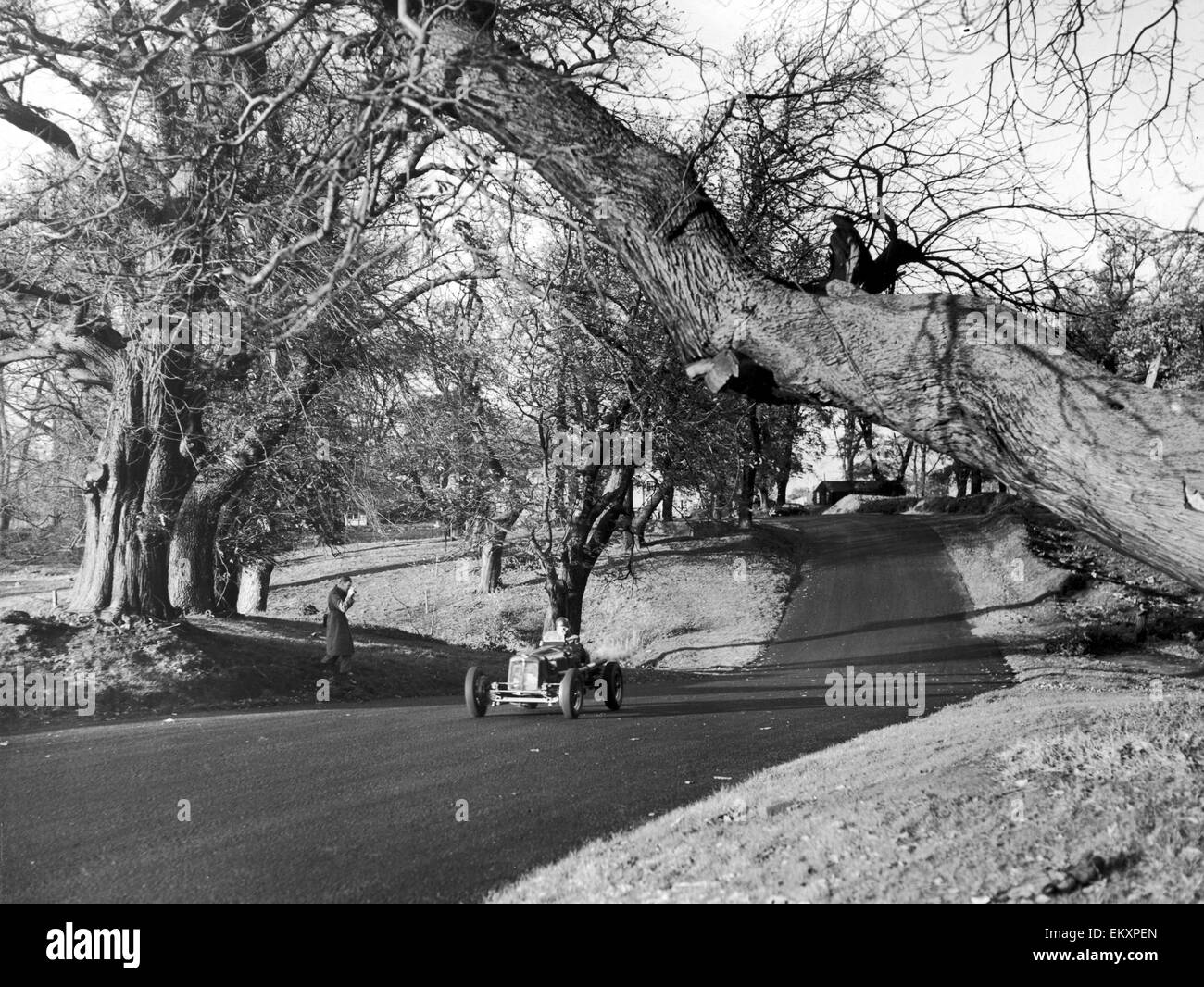 Automovilismo en Oulton Park. El 9 de noviembre de 1953. Foto de stock