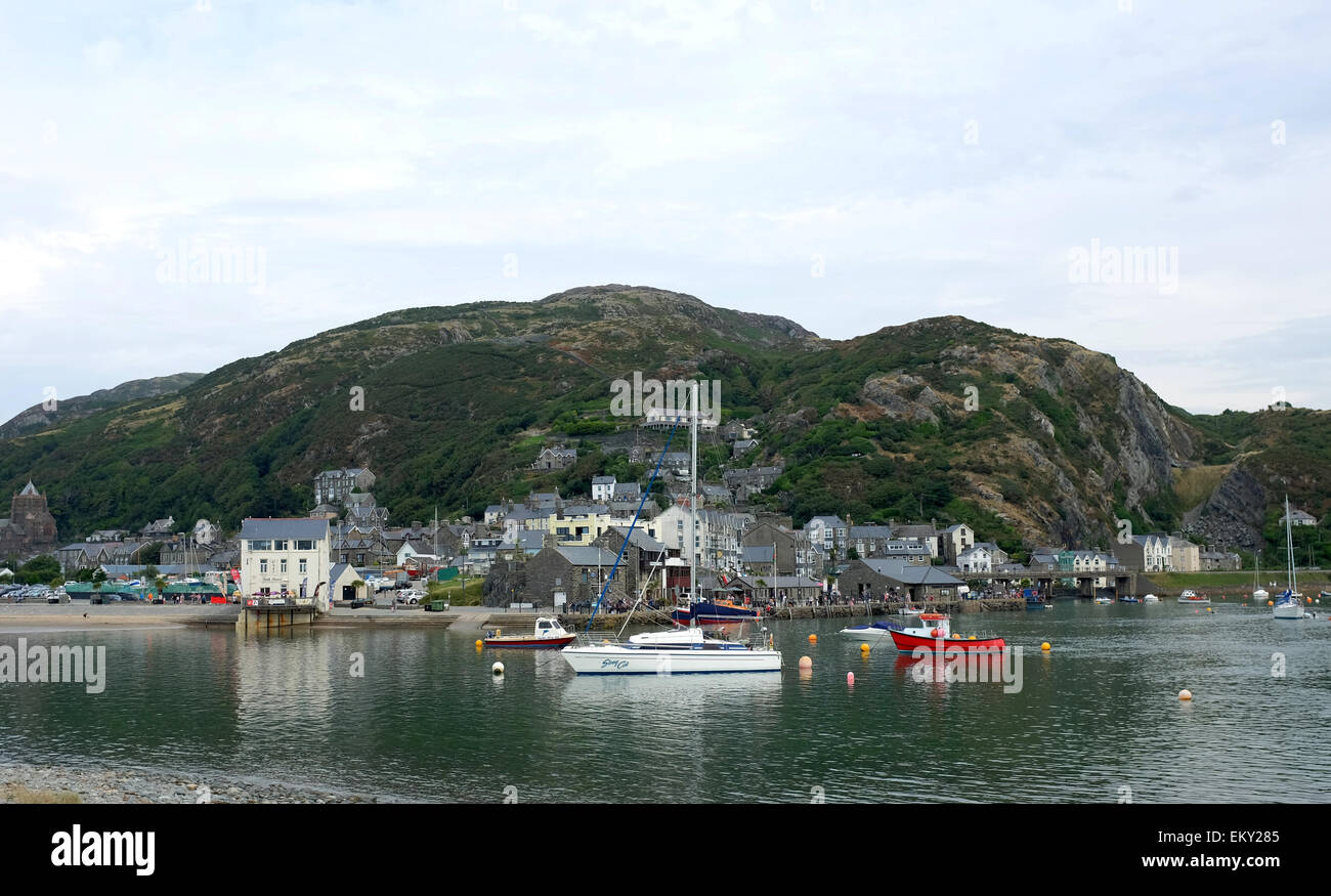 North Wales Barmouth harbour Foto de stock