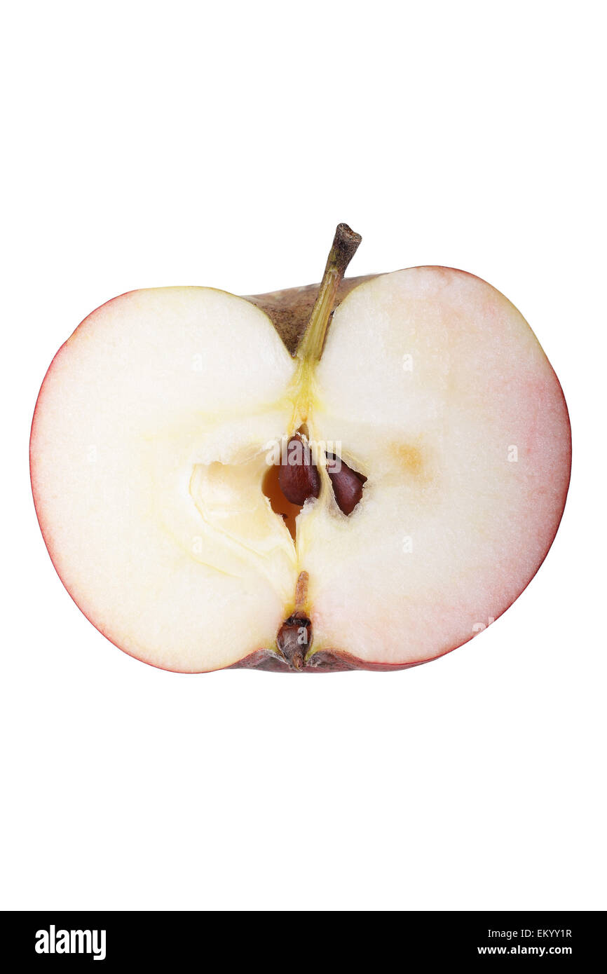 Apple variedad Carola, corte Foto de stock