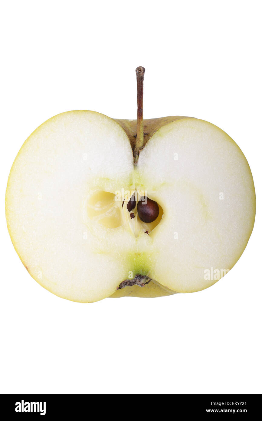Apple variedad Auralia, corte Foto de stock