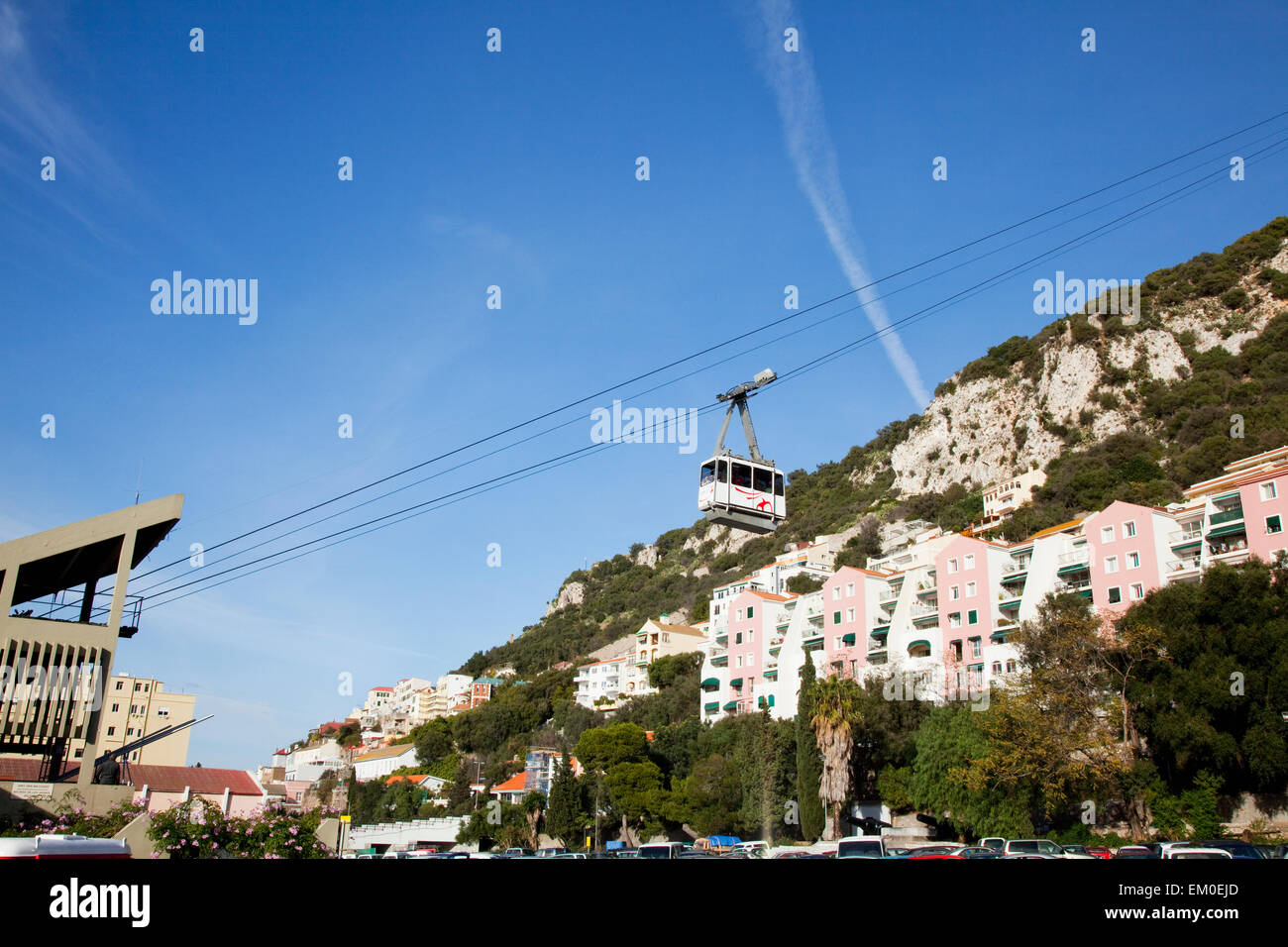 El Teleférico hasta el Peñón de Gibraltar; Gibraltar Fotografía de