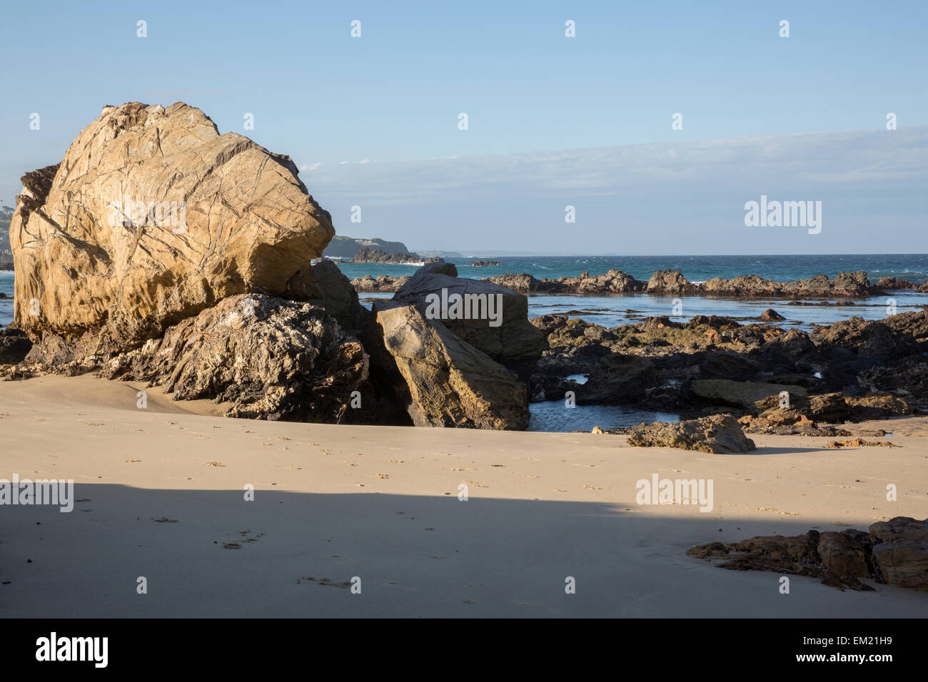 Glasshouse, Narooma Rocks Beach, Australia Foto de stock