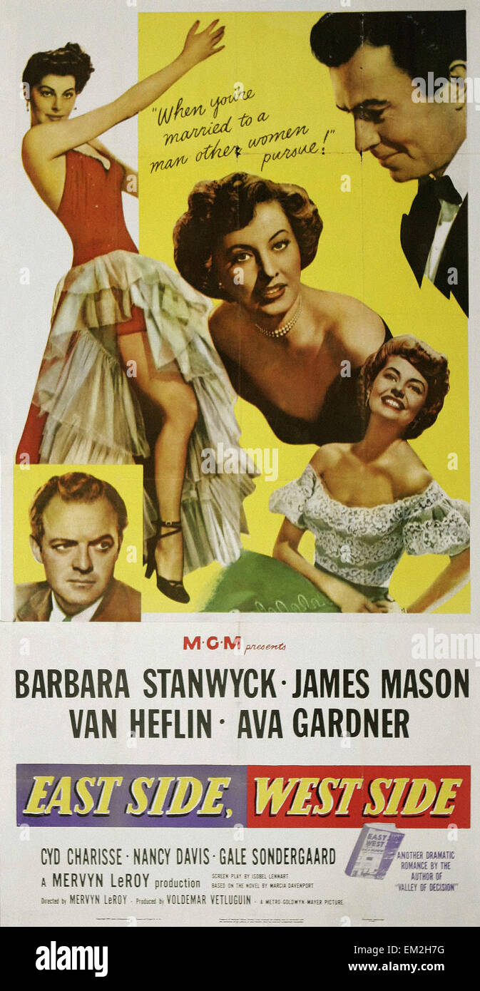 East side west side 1949 movie poster fotografías e imágenes de alta