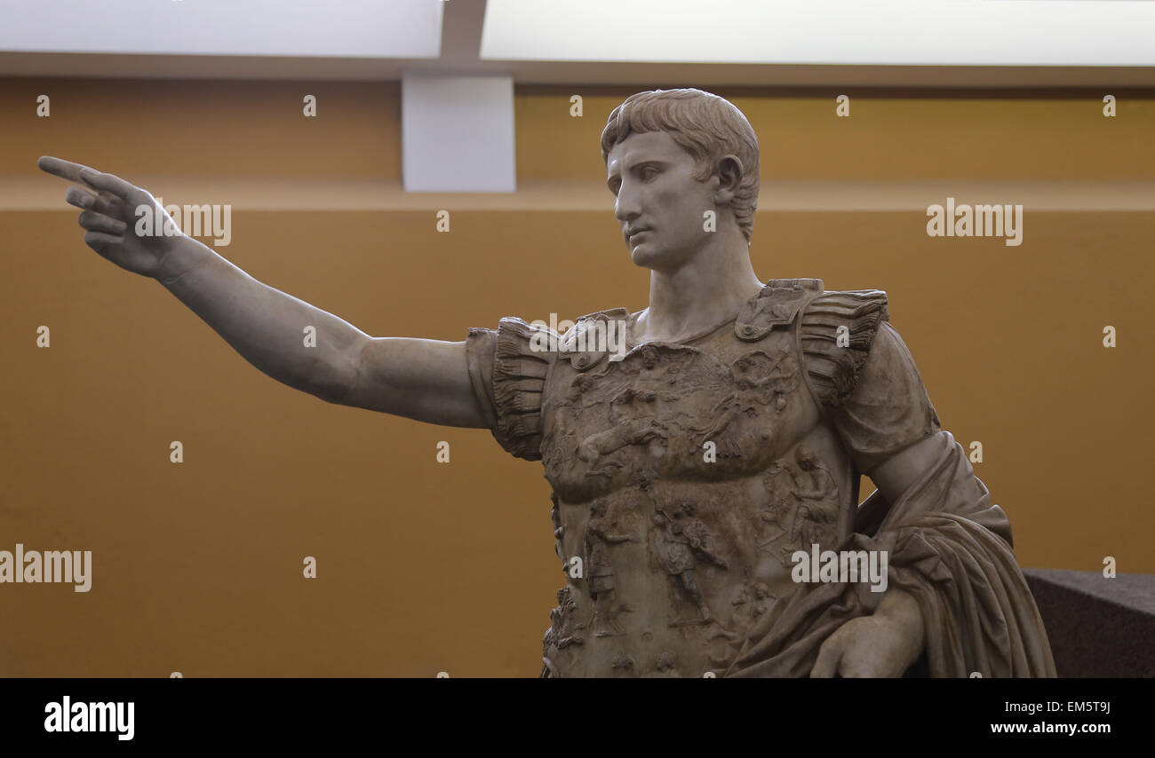 El arte romano Augustus (61 BC14 AD). El primer emperador del Imperio