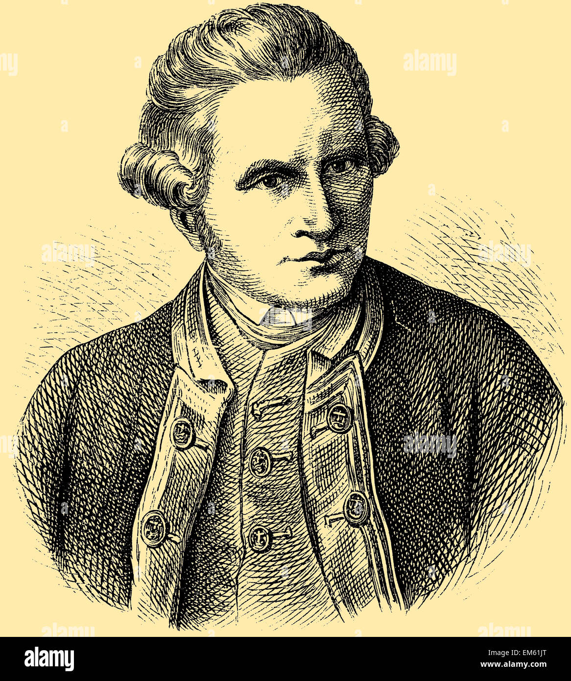 James Cook (1728-1779), (capitán), explorador británico Foto de stock