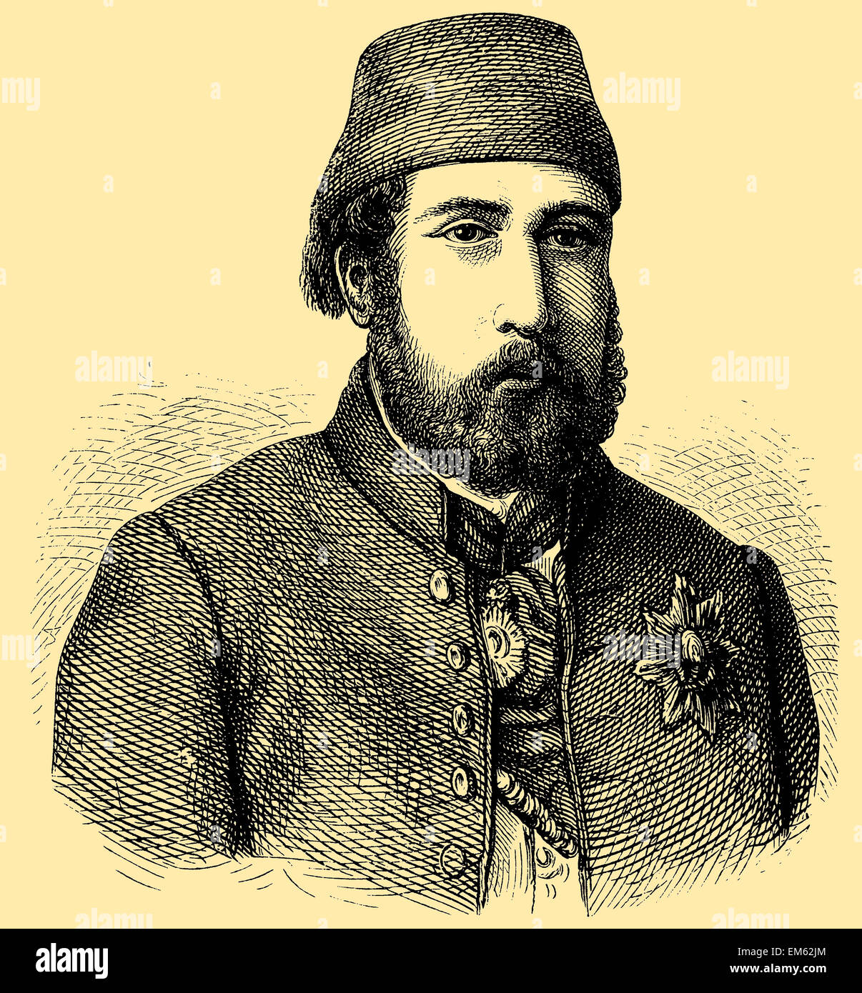 Isma'il Pasha, Ismail el magnífico (1830 -1895), W?li y el Jedive de Egipto y Sudán Foto de stock