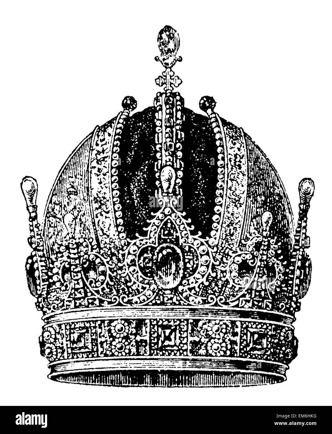 La corona imperial austríaca Foto de stock