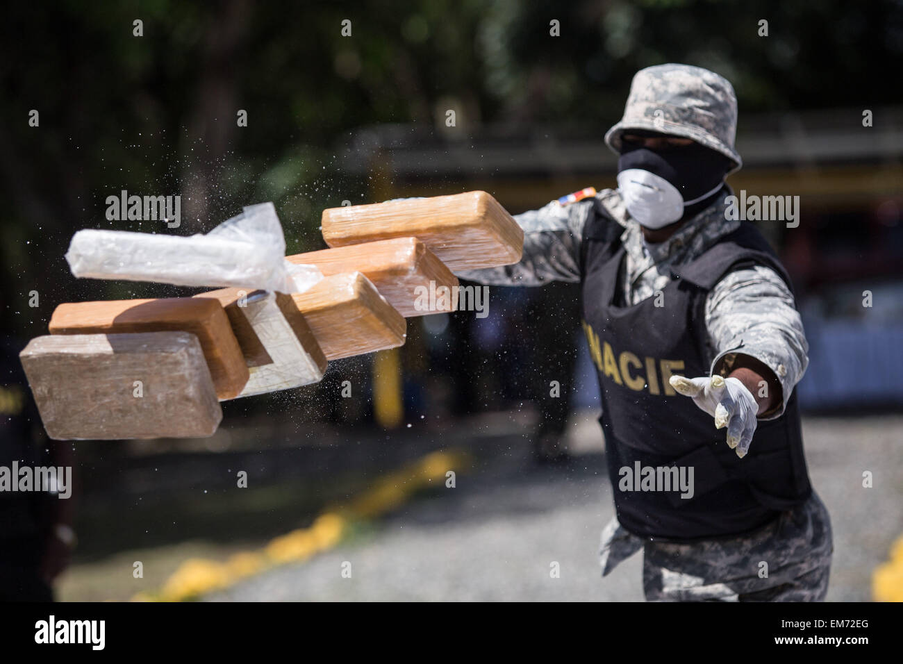 Santo Domingo, República Dominicana. 16 abr, 2015. Miembro del